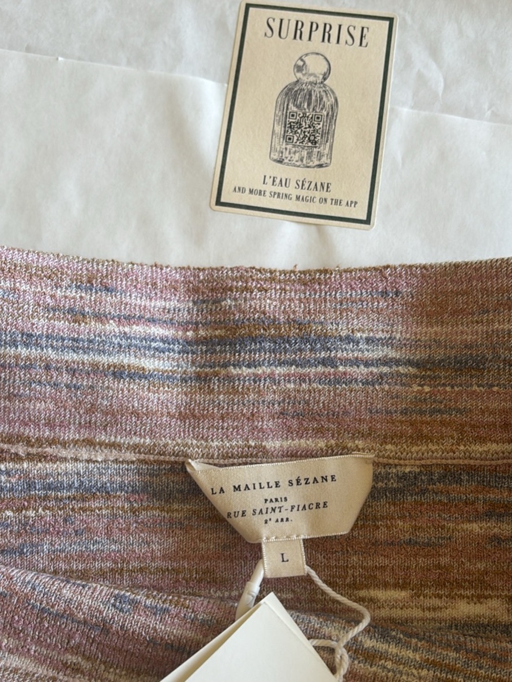 Sézane Striped Knit Midi Skirt - NWT